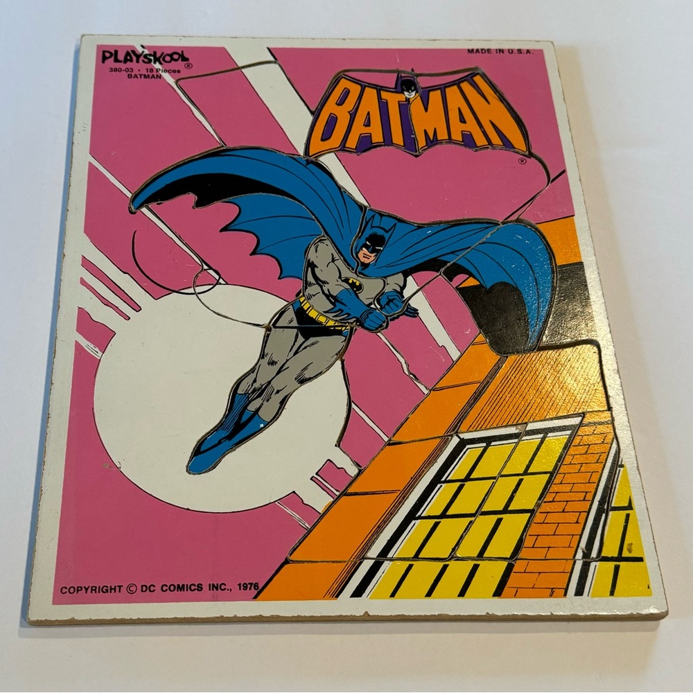 Vintage Playskool Batman puzzle
